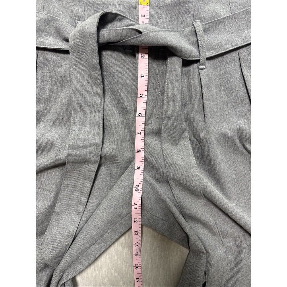 Banana Republic Gray Wide Leg Belted Culotte Pants Size 0 Minimalist Chic - Picture 10 of 12